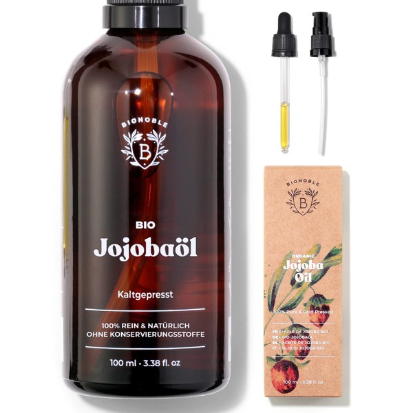 With organic Jojoba oil.