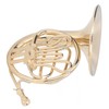 Miniature French Horn Decoration Brass Dollhouse Mini Musical Instrument Replica