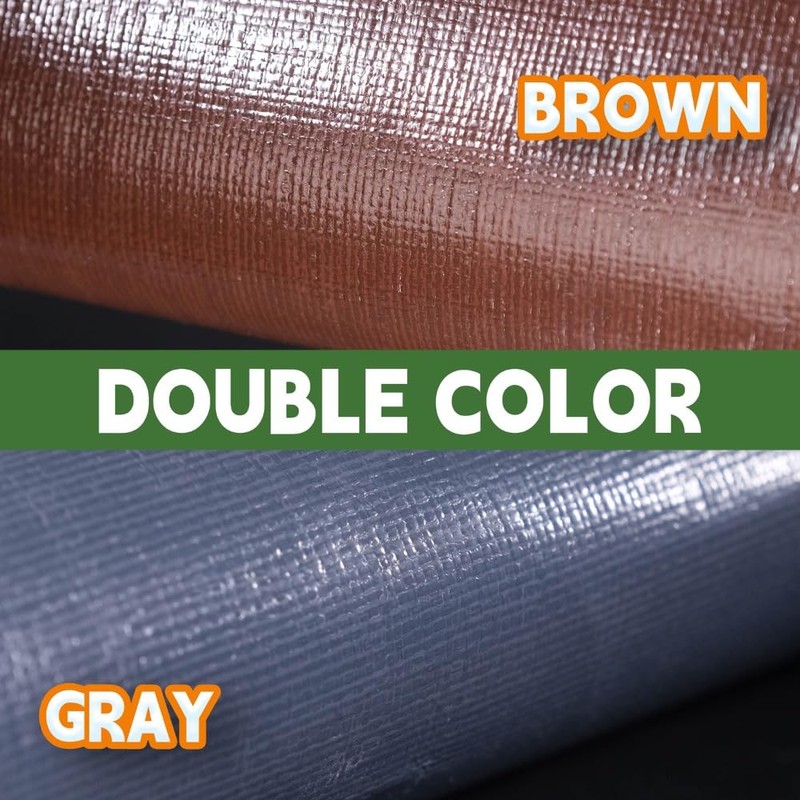 RAINDEWAY 8x8 Feet Super Heavy Duty Tarp 18 Mil, UV