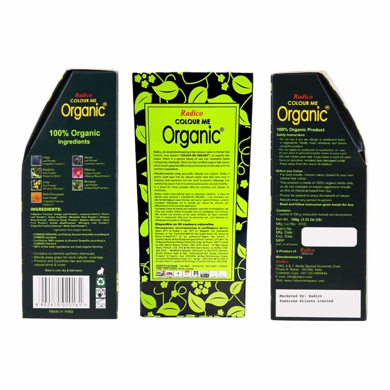 Radico Organic Hair Colour - Brown, 100g
