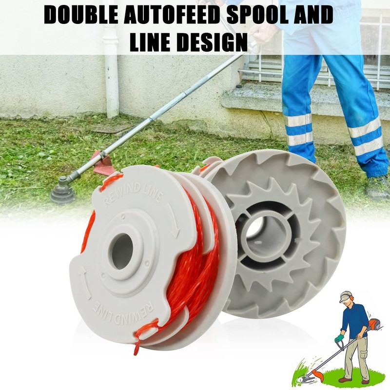Abnaok Strimmer Spool Line for Flymo FLY021, 4PCS String Trimmer