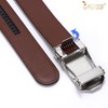 JASGOOD Mens Belt Ratchet Leather Belt Automatic Slide Belt for