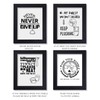 Bathroom Decor Wall Art Prints with Frames;Funny Bathroom Sign 8×10