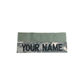 ACU, Multicam OCP, Black, ABU, OD Green, DesertTan, Marpat Custom Name Tape or Army Tape, with Fastener (with Fastener, ACU)