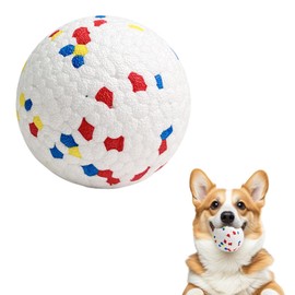 Dog Toy Ball, Chew Toy Tennis for Aggressive Dogs, Interactive Toy for Throwing and Catching, Lightweight Toy Floats on the Water, Balls for Large/Medium/Puppy Dogs