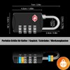 Diyife TSA Luggage Locks, 3 Pieces 4-Digit Combination Locks, Code