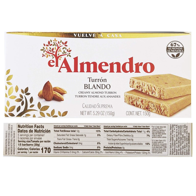 El Almendro Turron 3 Variety Pack- Toasted Egg Yolk Turron
