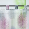 ESLIR Kitchen Bistro Curtain Modern Transparent Short Curtain with Loops