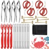 Crab Leg Crackers and Tools for Seafood,29 PCS Lobster Crackers