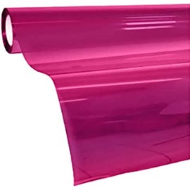 VViViD Transparent Colorful Vinyl Window Tinting Sheets (5ft x 6ft, Pink)