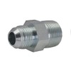 Double Nipple NPT 1/2" UNF 7/16"-20 (JIC), Material: Galvanised Steel