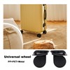 SHANOER 1 Pair Replacement Wheels for Luggage 360 Swivel Dual