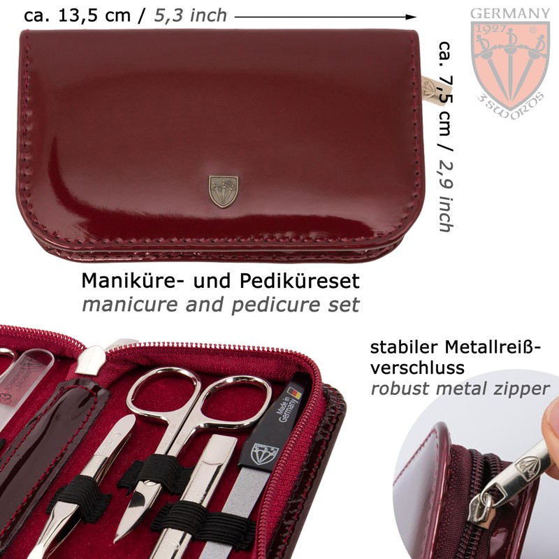 3 Swords Germany - brand quality 8 piece manicure pedicure