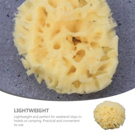 WOONEKY Bath Exfoliating Sponge Natural Sea Sponge Body Cleaning Scrubber for Adults Soft and Skin Care Gentle Exfoliation Shower for Daily Use