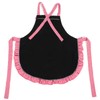 Bowknot Apron Multifunctional Cooking OilProof Waterproof Antifouling Apron for Kitchen(Black