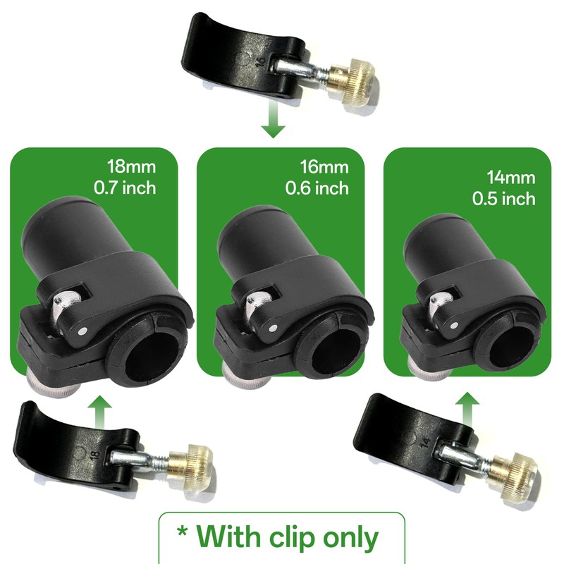 Ultralight Pole clamp with nut Screws & Installation Tool for