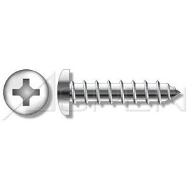 (5000pcs) #6 X 5/16", Self-Tapping Screws, Type A, Pan Head, Phillips Drive, 304 Stainless Steel (18-8), Ships Free in USA