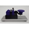 cwmorse.us Purple Morse Code Straight Key With Aluminum Base MADE