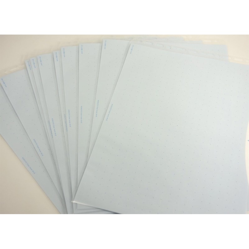 コクヨ ファイル クリアファイル ウェーブカット替紙 A4横 2・20穴 10枚 青 ラ-T885B