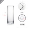 WGV Cylinder Vase, 3" W x 8" H, Clear Bud