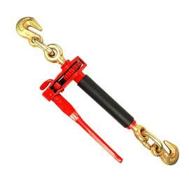 ENJ 4 Pack Folding Handle Load Binder with 2 Grab Hooks, for 5/16-3/8 Grade 70 Transport Chain, Load Binder with 19,000 Pound Working Load Limit