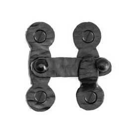 2" Hand Forged Heavy-Duty Bar Latch Lock for Doors, Gates & Furniture – Black Finish – Borderland Rustic Hardware