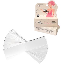 Double SidedＬingerie Tape for Clothes 72 Pack,Fashion Body Tape for Women Clothing,Strong Transparent Clear Boobtape for All Shades and Sensitivity