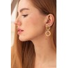 HolidayQbee Gold And Silver Earrings For Women With Circles Mixed