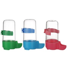 3 Piezas Utensilios para Pájaros Accesorios para Jaulas Comederos Bebedero para Loros Accesorios para Pájaros Dispensador De Agua para Loros El Plastico Automático Silvestre