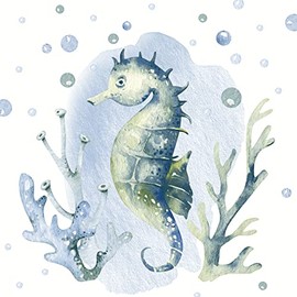Pack of 20 Napkins "Seahorse"