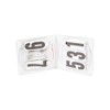 Roma Dublin Deluxe Oval 3 Number Holder Pair - White