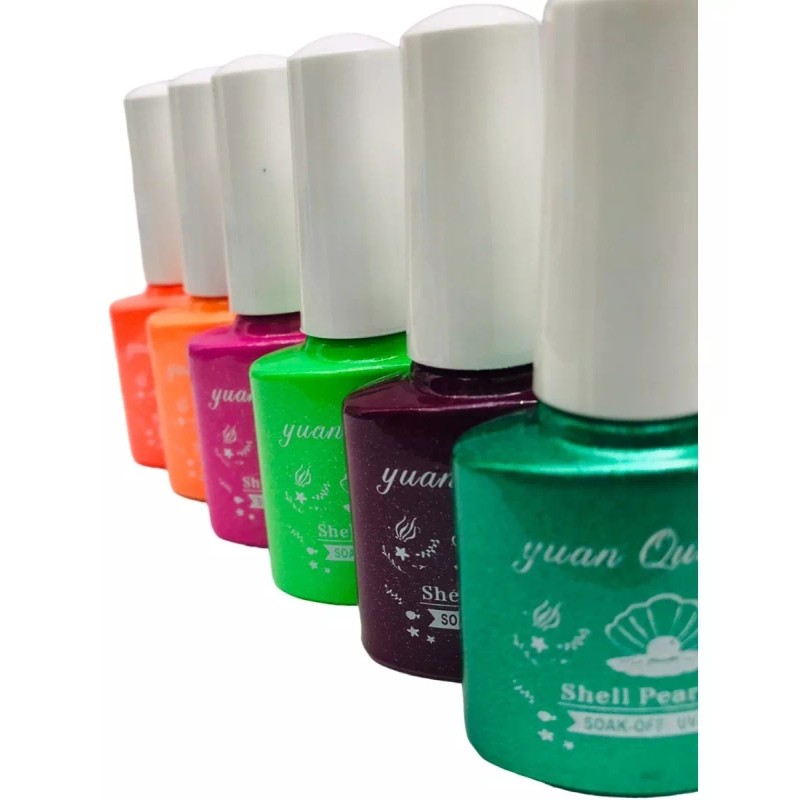 Gelish Set Esmaltes Caja 12 Gel Polish 3 Pasos Yuan
