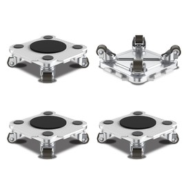 ONEON Furniture Mover with Wheels, 360° Rotation Wheels Furniture Dolly for Moving Heavy Furniture, Appliances, 880 LB Max Load Capacity - Additional Gray Connect Dolly Pro 4Pack