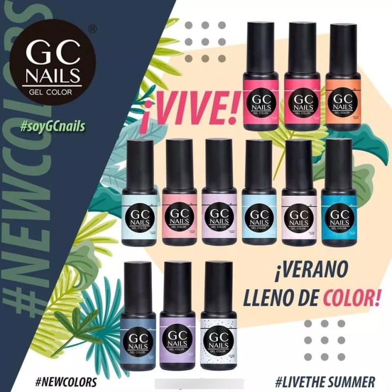 GC Nails Gel Semipermanente 1 Paso Gama Verano 2 ,
