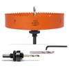 7 Inch Hole Saw with Arbor for Metal Wood Plastic,