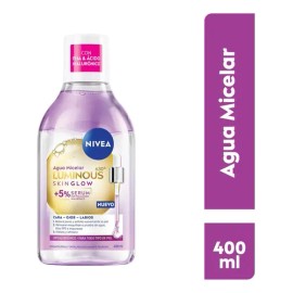 Agua Micelar Nivea Luminous 630 Skin Glow 400ml Todo Tipo De Piel Día/noche