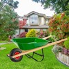 Wood Replacement Wheelbarrow Handles Kit with 304 Stainless Nuts and