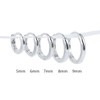 LUXSTAR Tiny Hoop Earrings, Ring, Silver 925, Gold, Thickness 1mm,