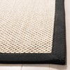 Safavieh Natural Fiber Collection NF143A Border Sisal Accent Rug, 2'6"