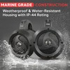 Pyle 4” Waterproof Off-Road Speakers, 900W Compact Power Sport Speaker