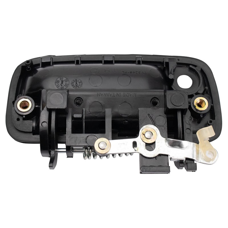 TRQ Metal Reinforced Front Left Exterior Door Handle Black Black,