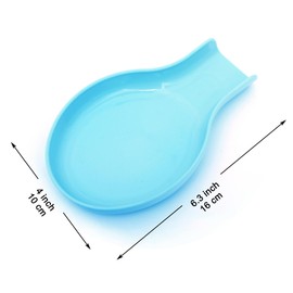 Youngever 5 Pack Plastic Spoon Rests, Kitchen Utensil Holders, Plastic Spoon Holders (Rainbow Color)