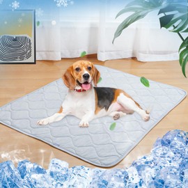 Rywell Cooling Mat for Dogs,32 * 44IN, Dog Cooling Mat Q-Max>0.5, Durable&Versatile with Cooling&Soft Surfaces for All Seasons,Protect Furniture from Scratches&Chewing,Washable Dog Blanket