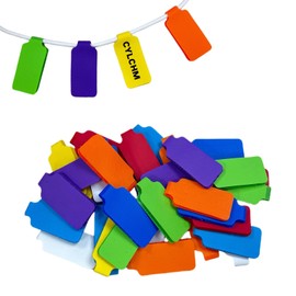 CYLHCM 40PCS Cable Ties Multi-Color Cord Labels Write-on Label Reusable Fastening Cable Cord Ties Multi-Purpose Cable Management Straps for Electronics and Cord Organizer, 8 Colors