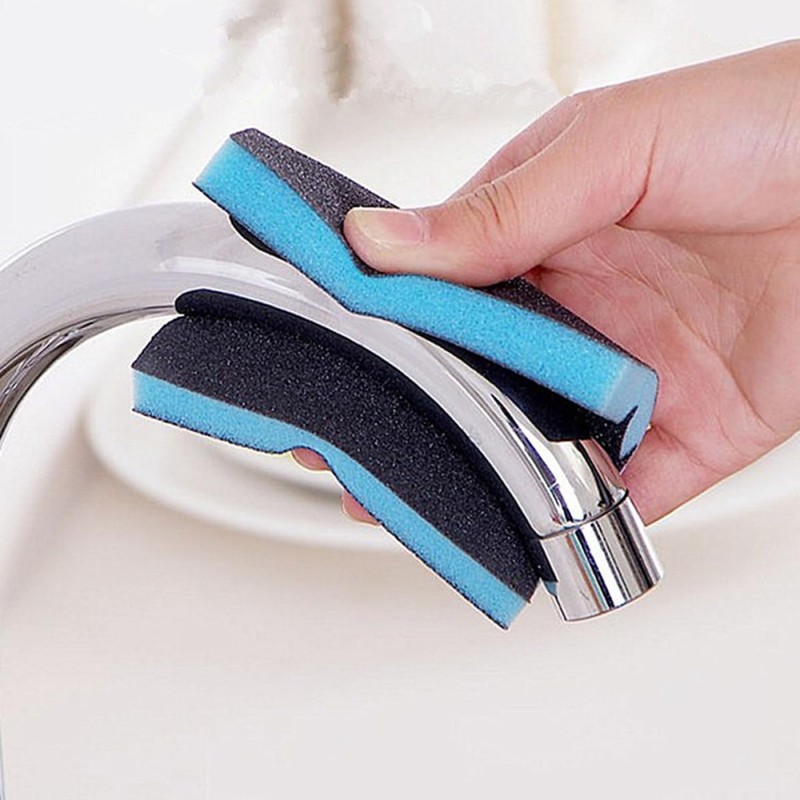 KOMBIUDA 4pcs Emery Sponge Wipe Brushes Durable Cleaning Sponges for