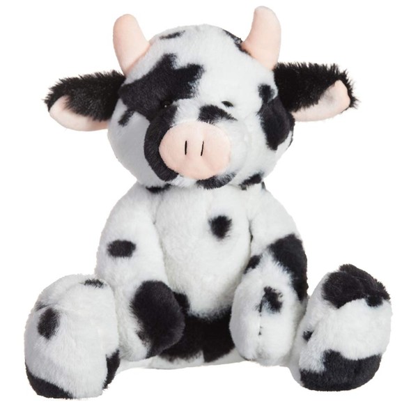 Apricot Lamb Toys Plush Classic Cow Stuffed Animal Soft Cuddly Perfect for Child (Classic Cow, 9 Inches)