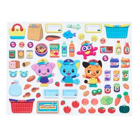 Sanrio 111511 Play Sticker Set, Eddy Stickers: 68 Pieces, Peel and Stick