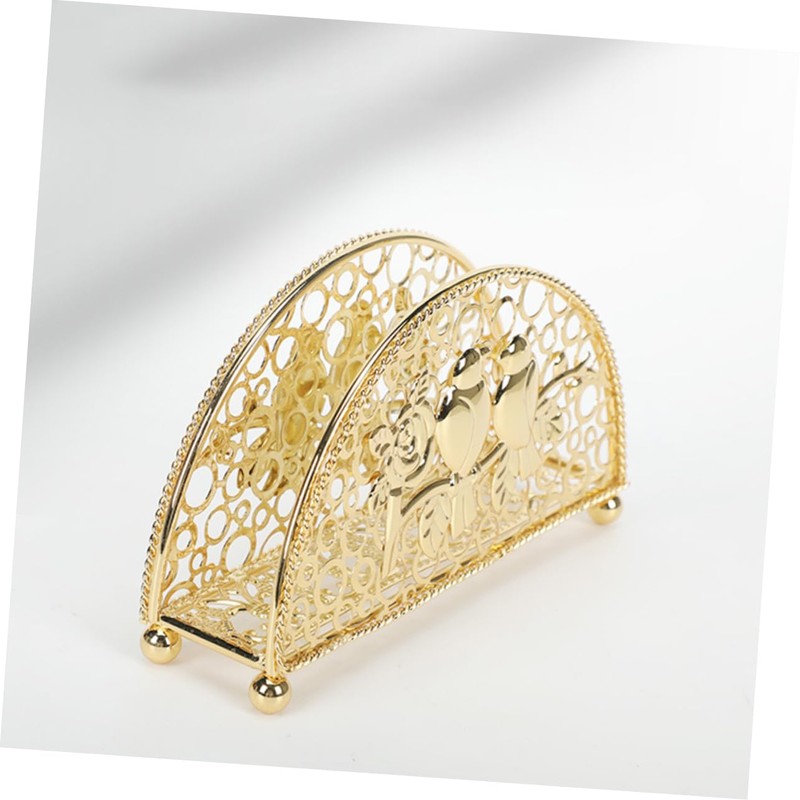 Ciieeo Elegant Metal Napkin Holder Decorative Tissue Dispenser for Kitchen