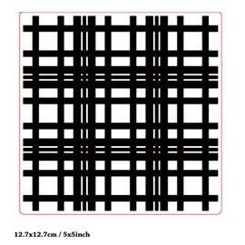 Arbuya Plaid Background Plastic Embossing Folder (5.9"x5.9''| Plaid Pattern) Paper Crafts Embossed Folder for Card Making Scrapbooking