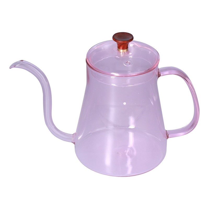 Coffee Kettle Glass Coffee Pot 600ML Coffee Drip Kettle Long